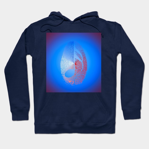 Music Fingerprint Hoodie by rolffimages